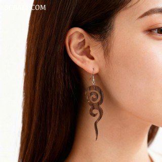New Collection Wood Earrings Unique Best Quality